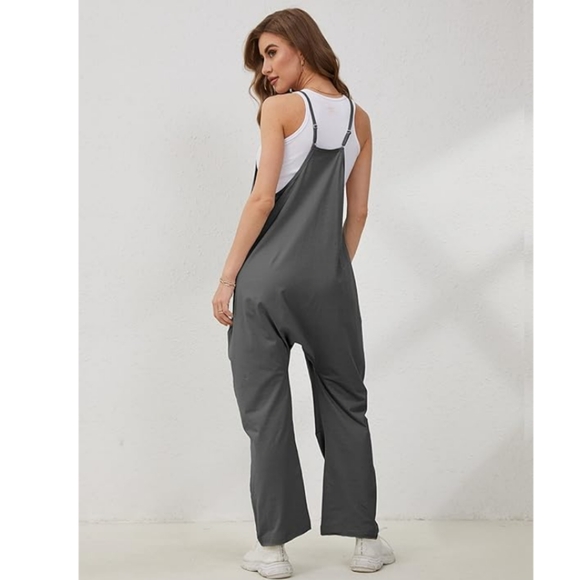 Cami Harem Pant Leg Pockets Jumpsuit - Picture 3 of 5